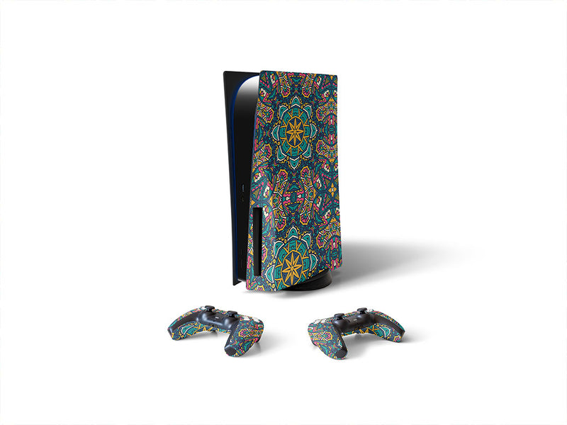 exuberant skies mandala Sony PS5 DIY Skin