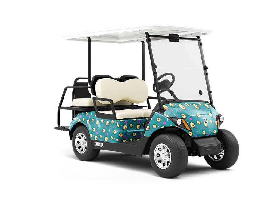 Eye Spy Zombie Wrapped Golf Cart