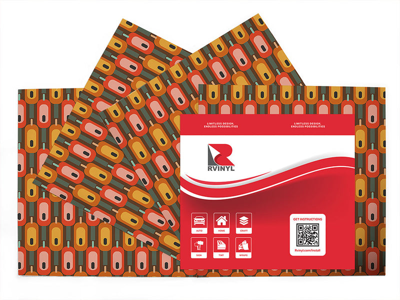 fabulous wailing retro Craft Vinyl Sheet Pack