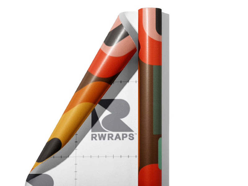 Fabulous Wailing Retro Wrap Film Sheets~Rwraps Series 914 Fabulous Wailing Retro Scrolled Sheet~3