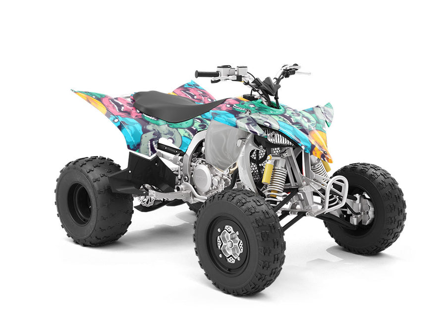 Face Death Sticker Bomb ATV Wrapping Vinyl