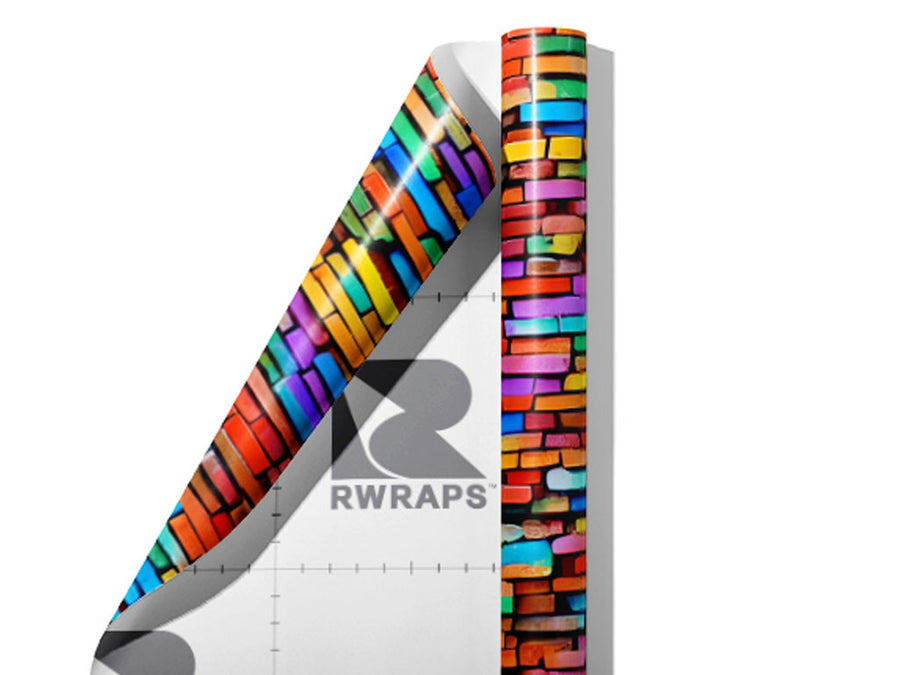 Face Brick Wrap Film Sheets~Rwraps Series 914 Face Brick Scrolled Sheet~4