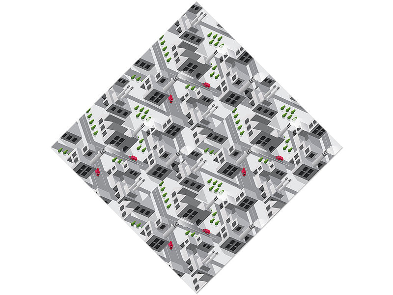 Factory Town Cityscape Vinyl Wrap Pattern