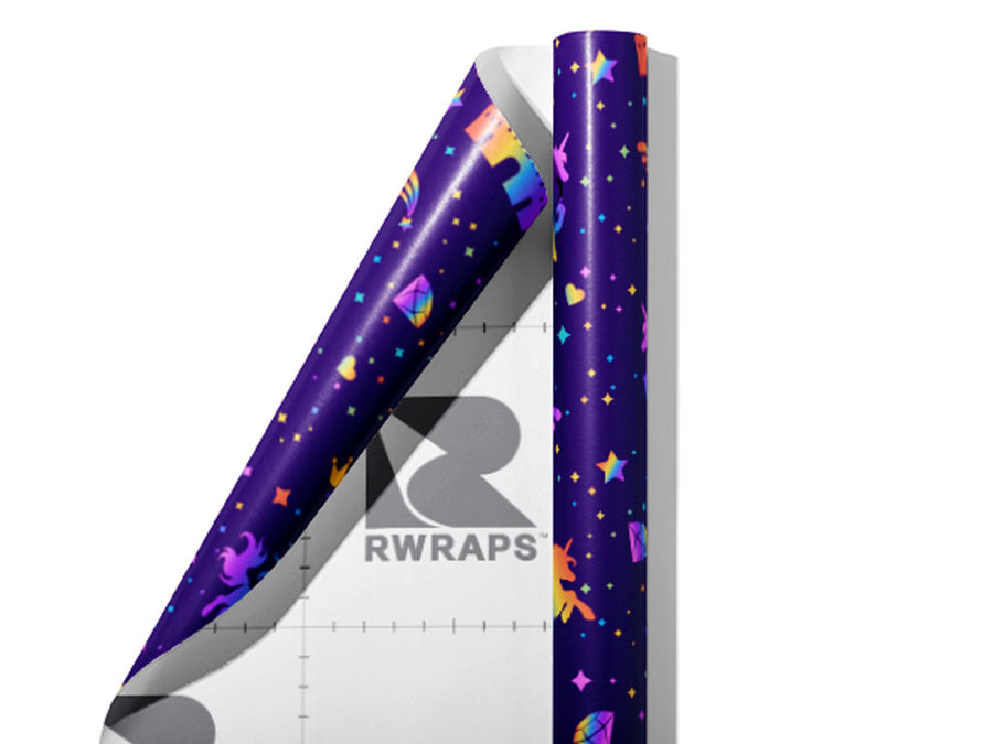 Fairytale Dream Fantasy Wrap Film Sheets~Rwraps Series 914 Fairytale Dream Fantasy Scrolled Sheet~3