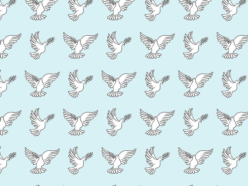 Faithful Innocence Birds Vinyl Wrap Pattern~Rwraps Series 914 Digitally Printed Vinyl Wrap~0