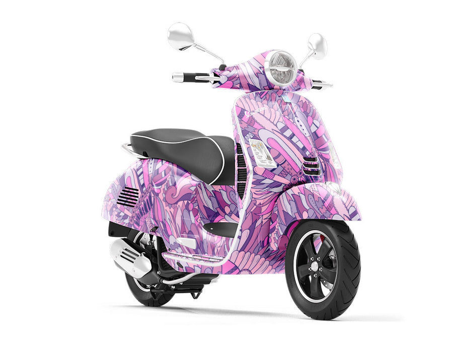 Fallen Angel Floral Vespa Scooter Wrap Film