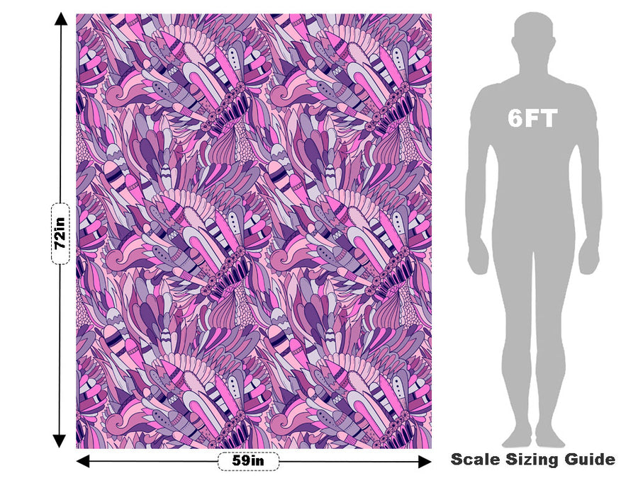 Fallen Angel Floral Vehicle Wrap Scale~Rwraps Series 914 Fallen Angel Floral Measurements~1