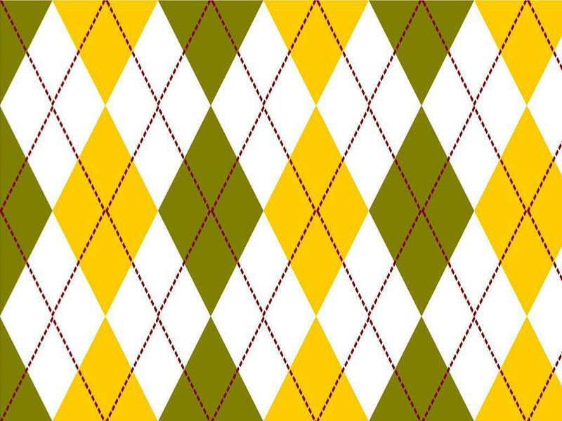 Fallen Leaves Argyle Vinyl Wrap Pattern~Rwraps Series 914 Digitally Printed Vinyl Wrap~0