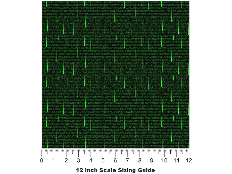 Falling Stars Technology Vinyl Film Pattern Size 12 inch Scale~Rwraps Falling Stars Technology Sizing Chart~3