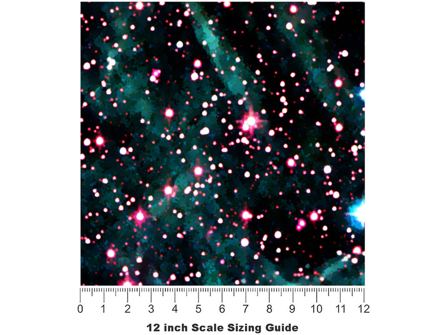 Falling Swiftly Science Fiction Vinyl Film Pattern Size 12 inch Scale~Rwraps Falling Swiftly Science Fiction Sizing Chart~2