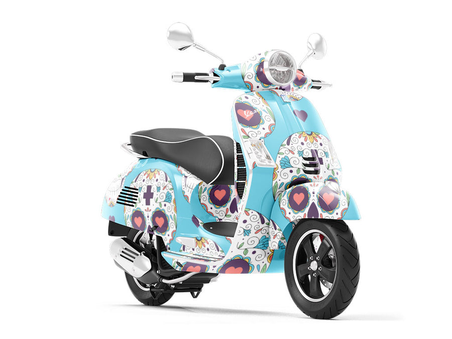 Familial Love Day of the Dead Vespa Scooter Wrap Film