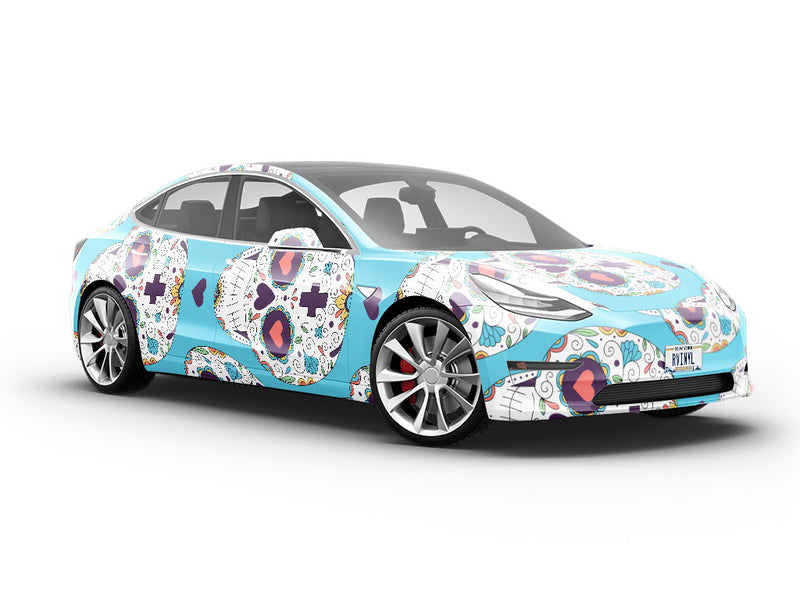 Familial Love Day of the Dead Vehicle Vinyl Wrap