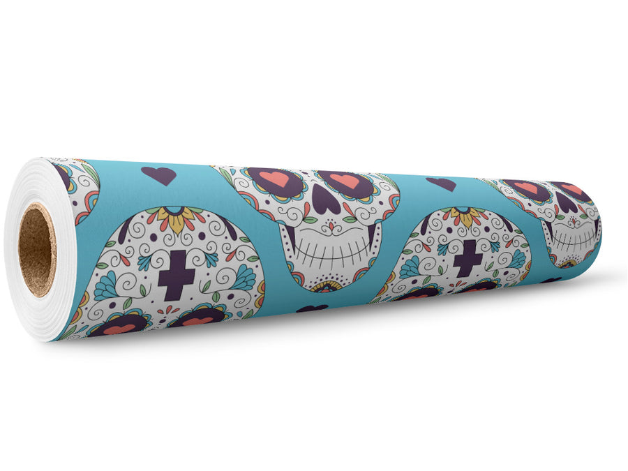 Familial Love Day of the Dead Wrap Film Wholesale Roll~Rwraps Series 914 Digitally Printed Vinyl Roll~5