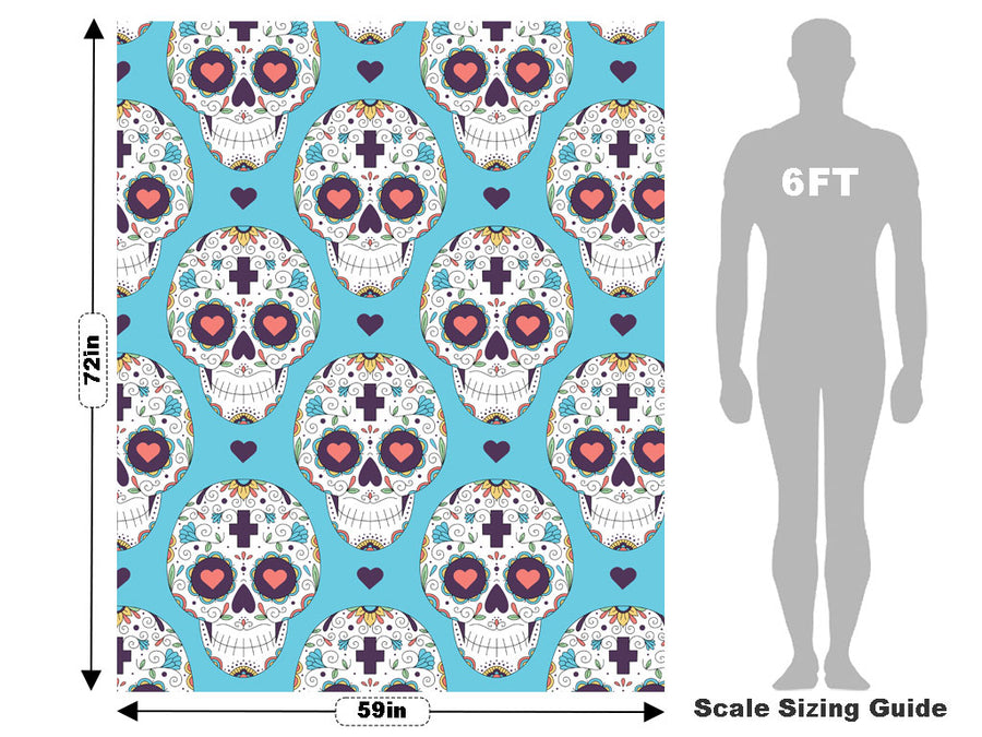 Familial Love Day of the Dead Vehicle Wrap Scale~Rwraps Series 914 Familial Love Day of the Dead Measurements~1