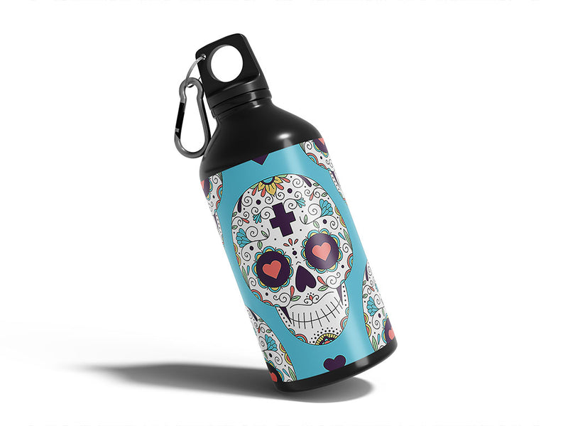 familial love day of the dead Water Bottle DIY Stickers