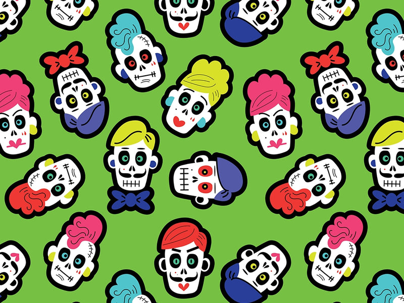 Family Reunion Day of the Dead Vinyl Wrap Pattern~Rwraps Series 914 Digitally Printed Vinyl Wrap~0