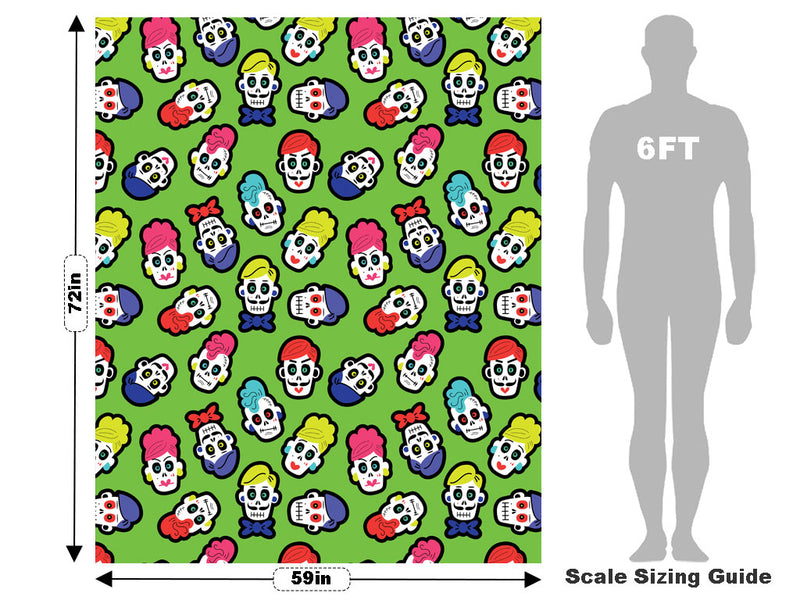 Family Reunion Day of the Dead Vehicle Wrap Scale~Rwraps Series 914 Family Reunion Day of the Dead Measurements~1