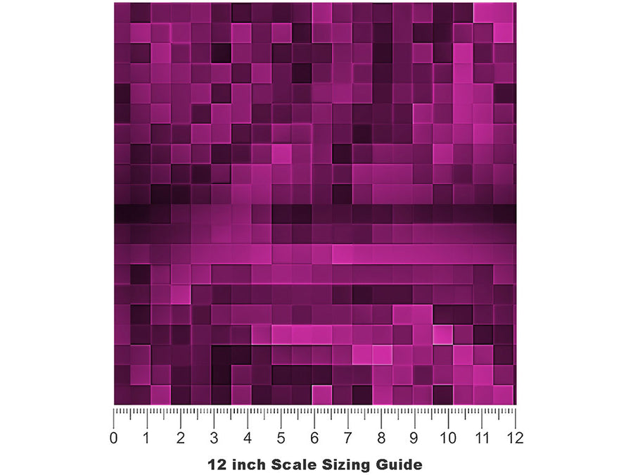 Fandango Tango Pixel Vinyl Film Pattern Size 12 inch Scale~Rwraps Fandango Tango Pixel Sizing Chart~2