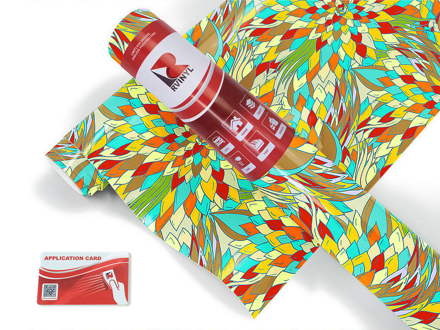 fantastical fanfare floral Craft Vinyl Roll