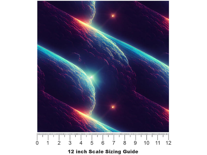 Far Beyond Science Fiction Vinyl Film Pattern Size 12 inch Scale~Rwraps Far Beyond Science Fiction Sizing Chart~2