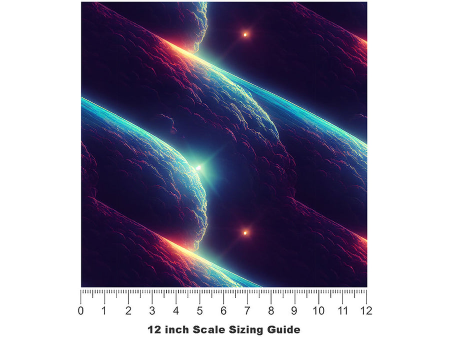 Far Beyond Science Fiction Vinyl Film Pattern Size 12 inch Scale~Rwraps Far Beyond Science Fiction Sizing Chart~2