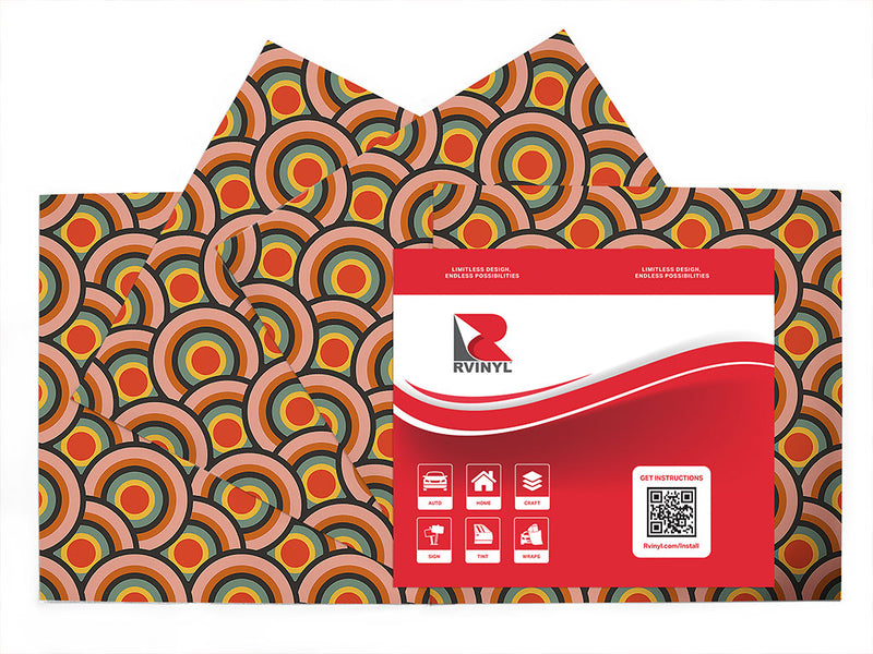 far out retro Craft Vinyl Sheet Pack