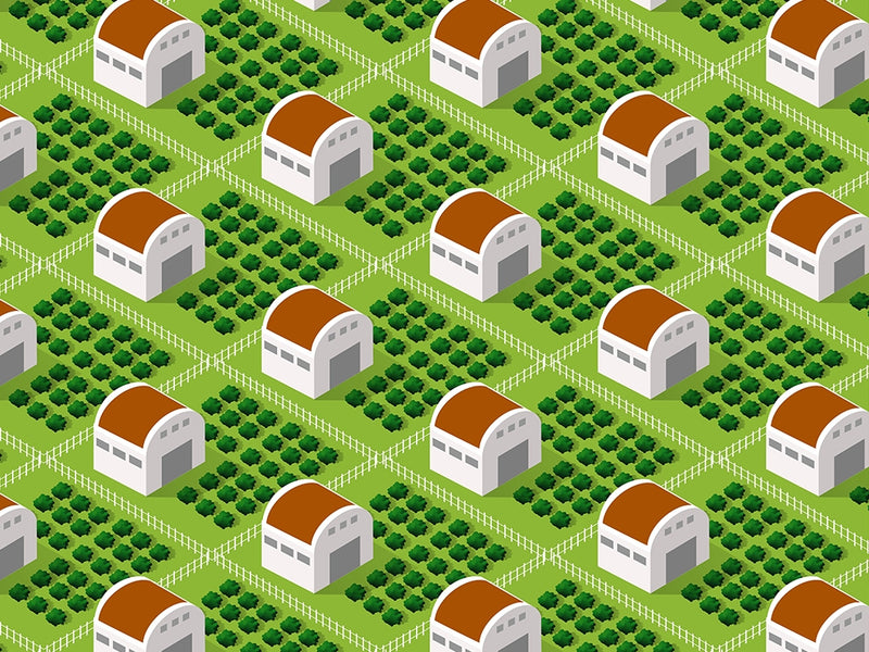 Farming Veggies Cityscape Vinyl Wrap Pattern~Rwraps Series 914 Digitally Printed Vinyl Wrap~0