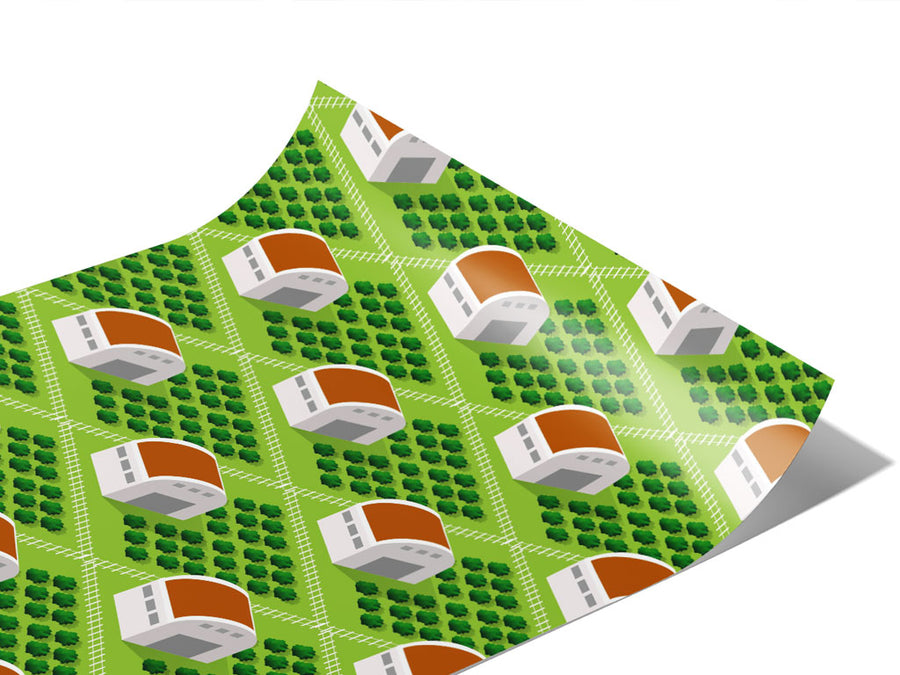 Farming Veggies Cityscape Vinyl Wraps~Rwraps Series 914 Digitally Printed Vinyl Wrap~1