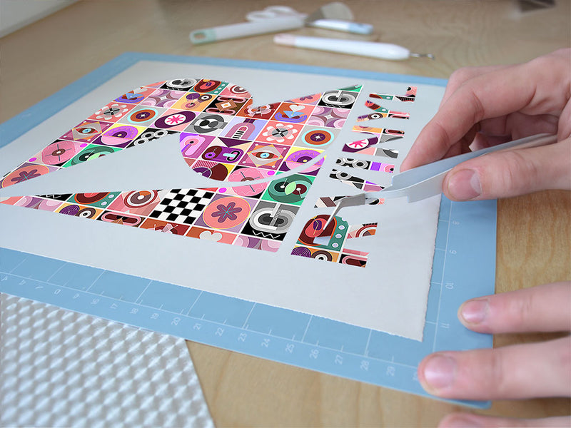 fascination combination mosaic Easy Weed Craft Vinyl