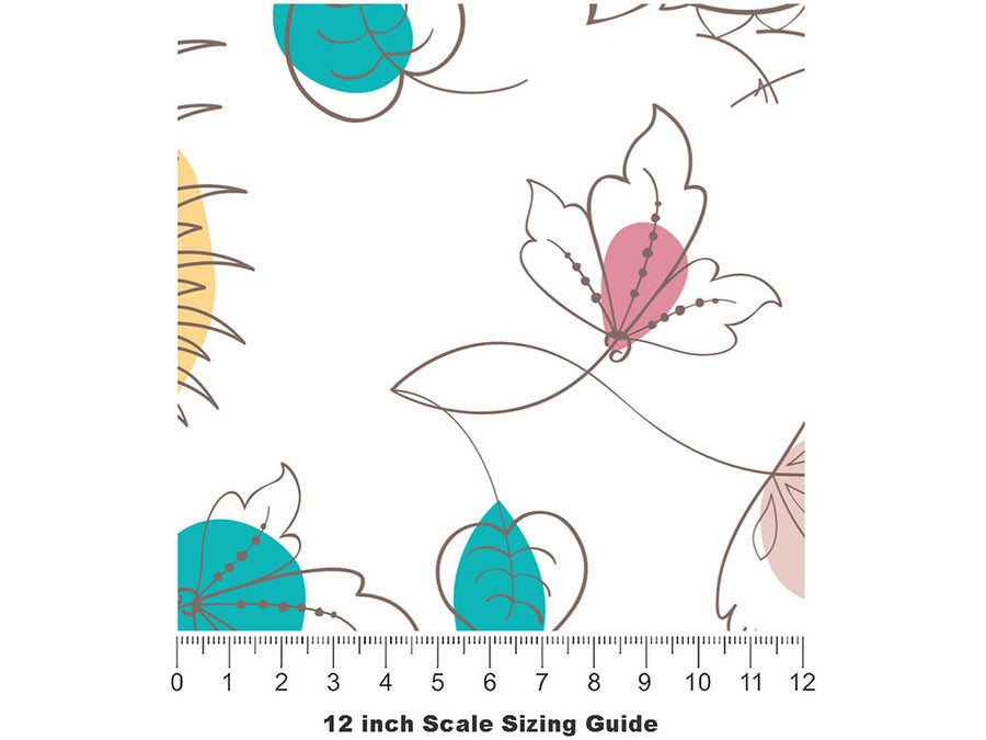 Fashionable Fellas Birds Vinyl Film Pattern Size 12 inch Scale~Rwraps Fashionable Fellas Birds Sizing Chart~2