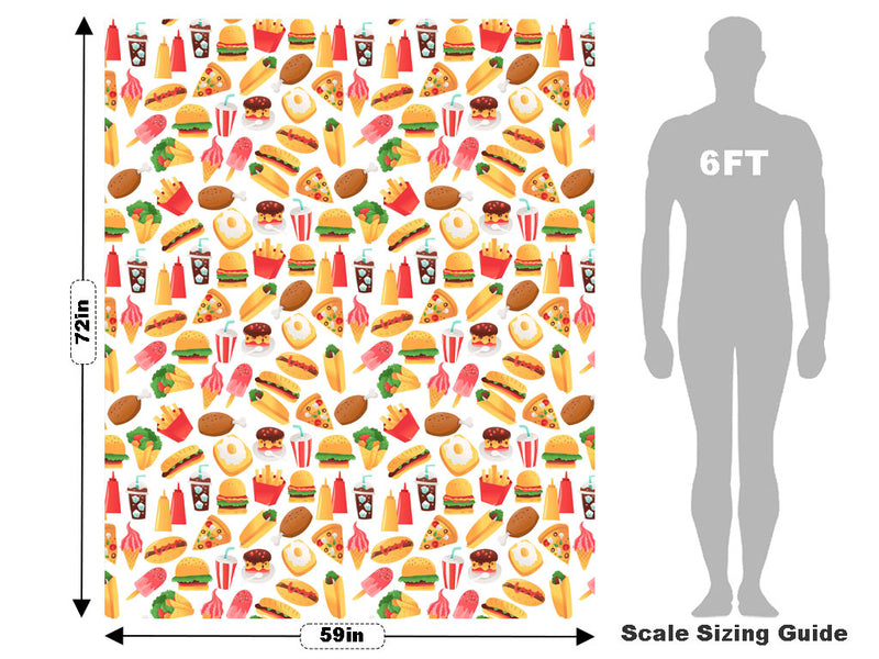 Fast Food Americana Vehicle Wrap Scale~Rwraps Series 914 Fast Food Americana Measurements~2
