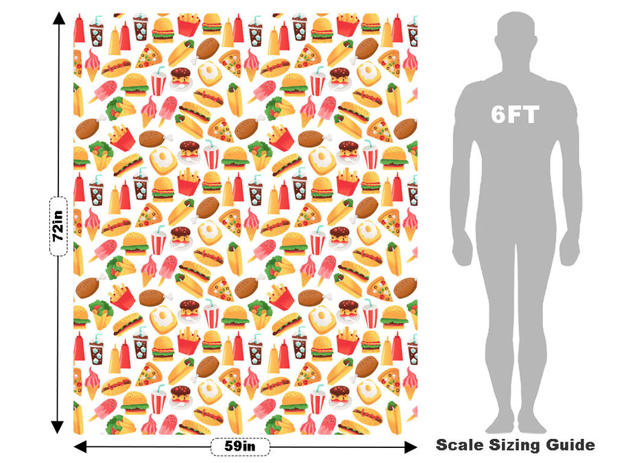Fast Food Americana Vehicle Wrap Scale~Rwraps Series 914 Fast Food Americana Measurements~2