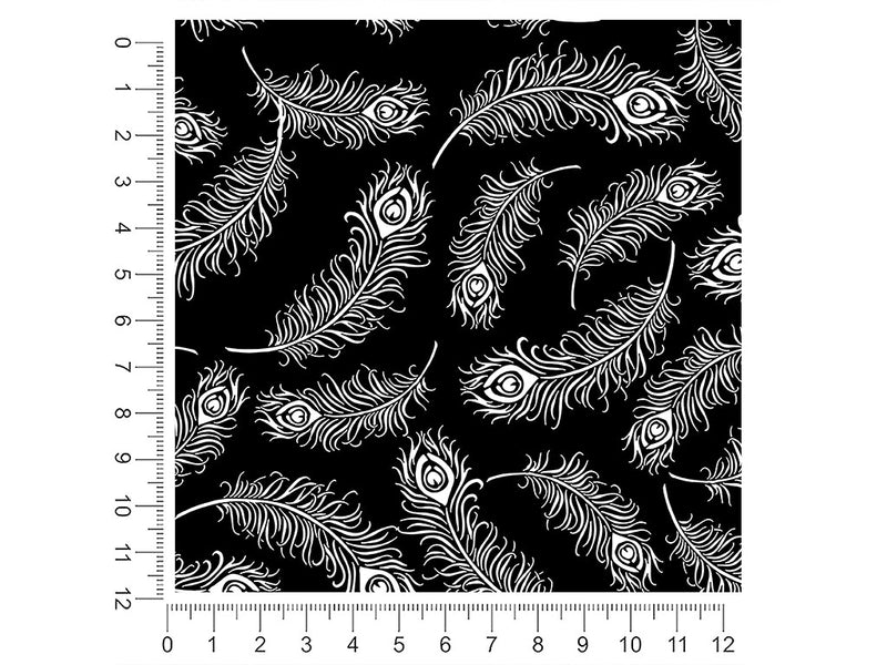 feathered midnight bird 1ft x 1ft Craft Sheets