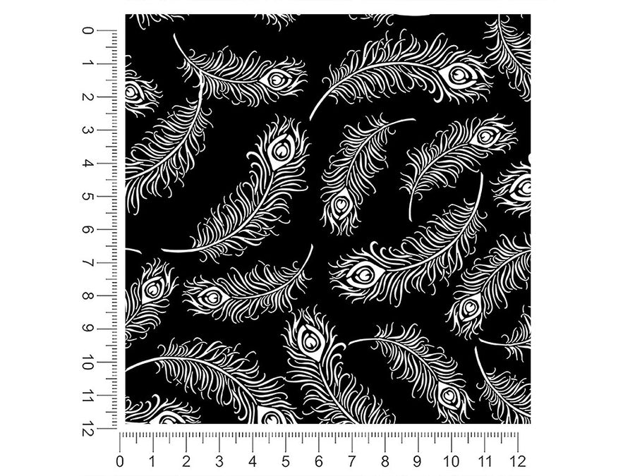 feathered midnight bird 1ft x 1ft Craft Sheets