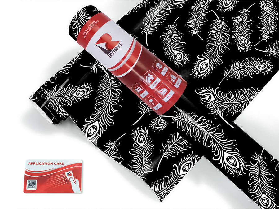feathered midnight bird Craft Vinyl Roll