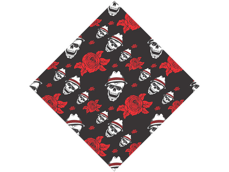 Fedora Skull Halloween Vinyl Wrap Pattern