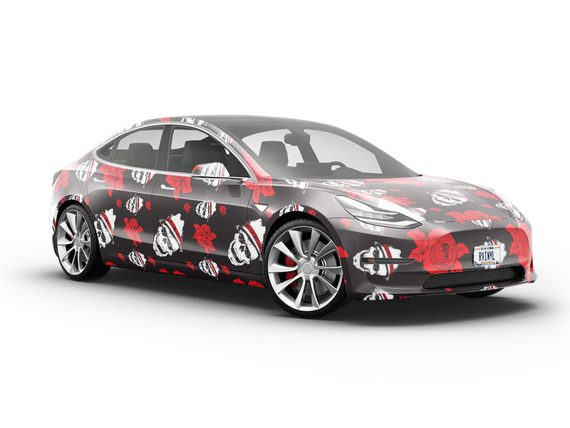 Fedora Skull Halloween Vehicle Vinyl Wrap