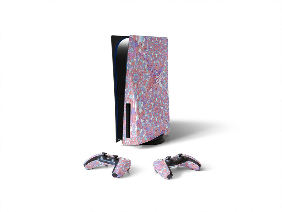 feeling good floral Sony PS5 DIY Skin
