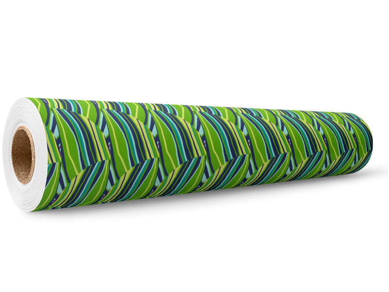 Fern Fronds Art Deco Wrap Film Wholesale Roll~Rwraps Series 914 Digitally Printed Vinyl Roll~5
