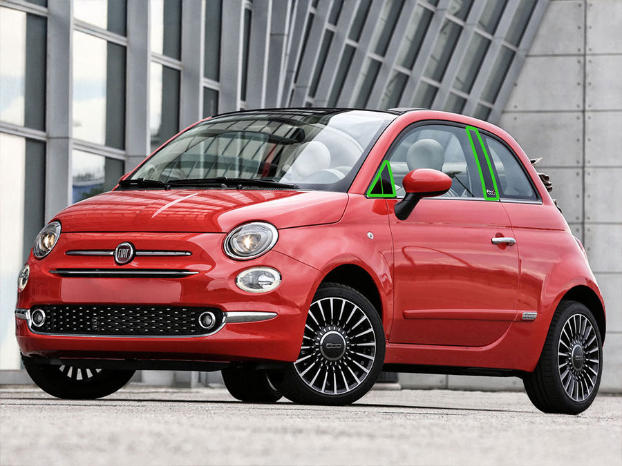 fiat 500 2012-2019 Pillar Post Trim Installation Location