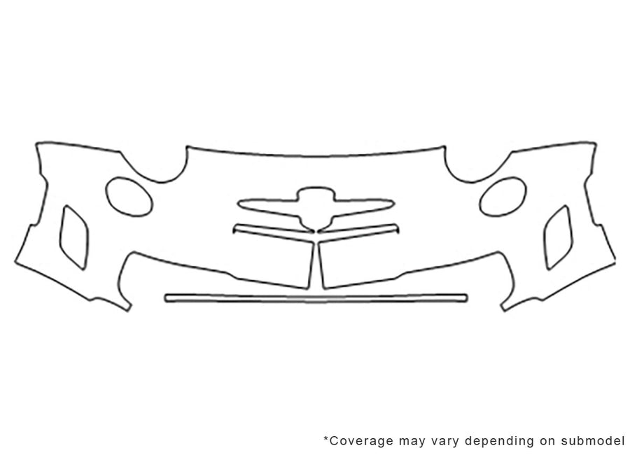 500 Avery Dennison Clear Bra Bumper Precut PPF Diagram