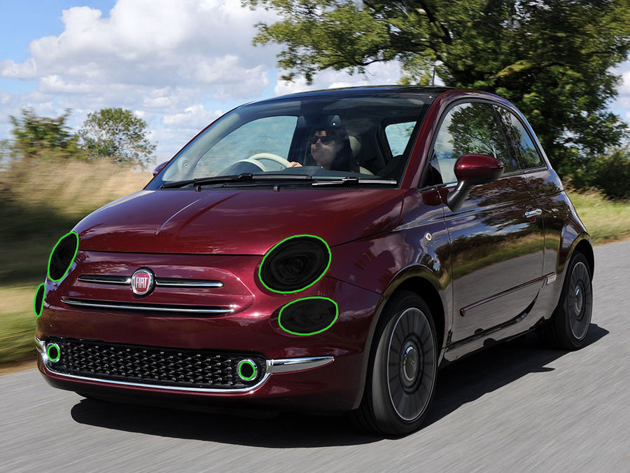 fiat 500 2012-2019 Headlight Tint Location