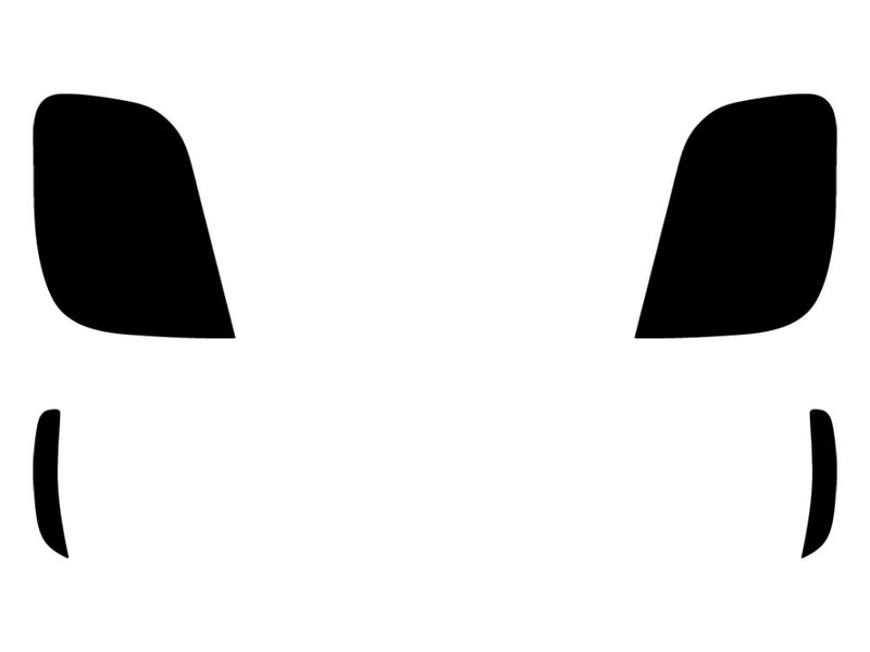 500 (abarth) Precut Tail Light Tint Diagram