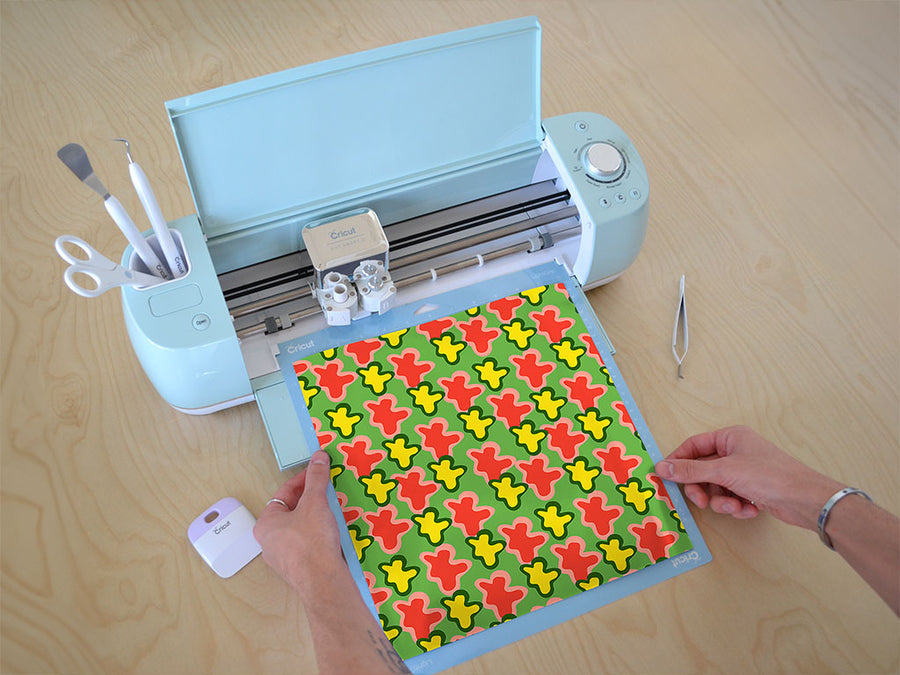 field frolic abstract geometric Cricut Compatible Vinyl