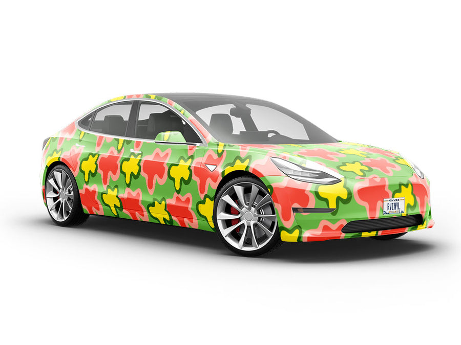 Field Frolic Abstract Vehicle Vinyl Wrap