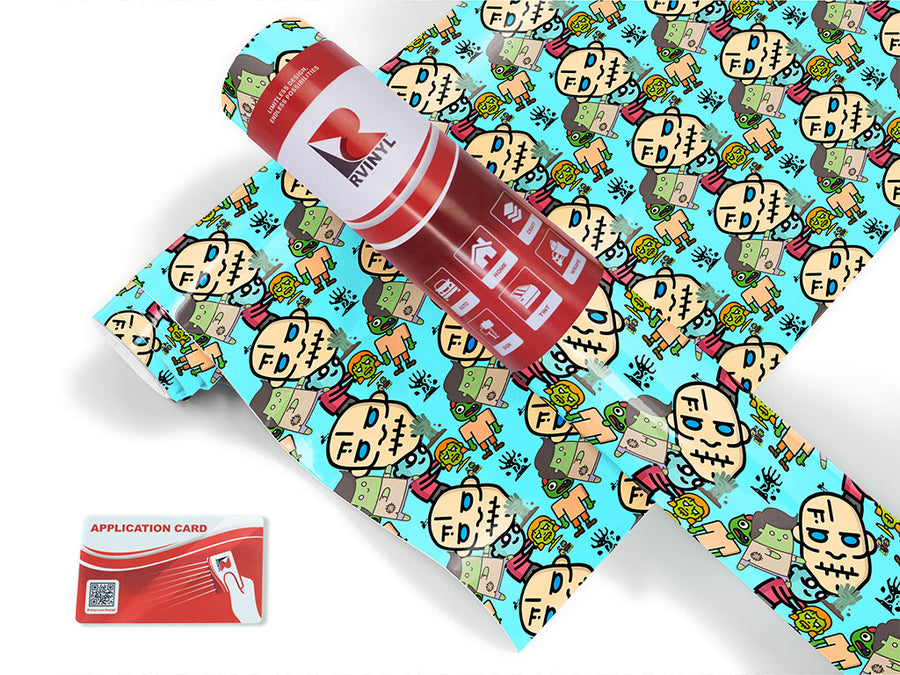 fiendish family horror Craft Vinyl Roll