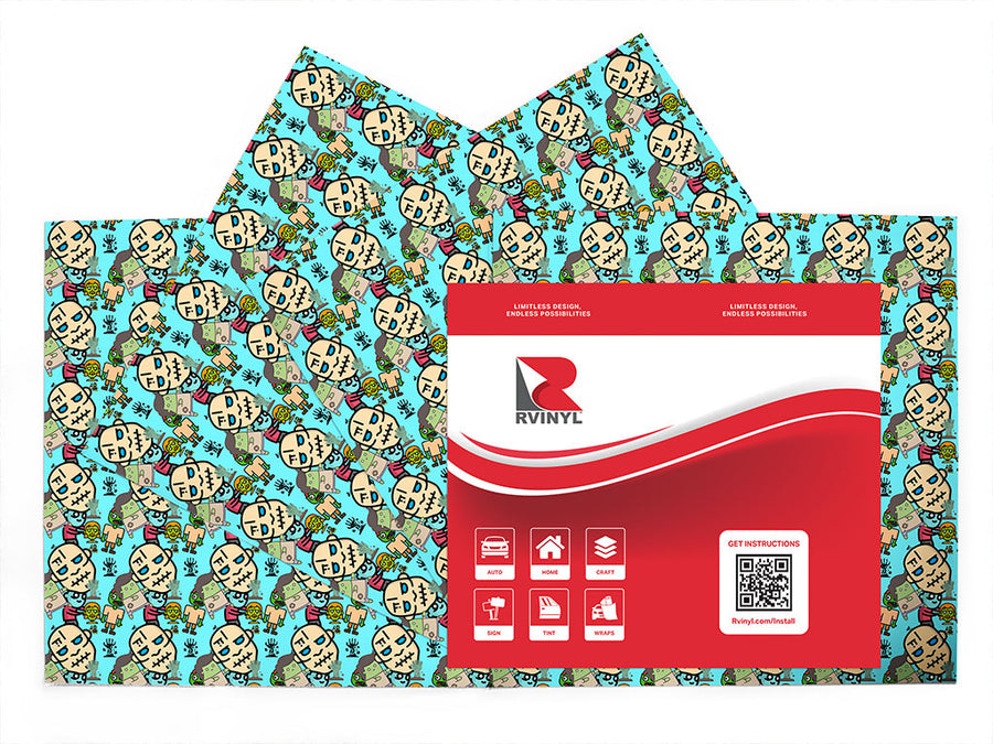 fiendish family horror Craft Vinyl Sheet Pack