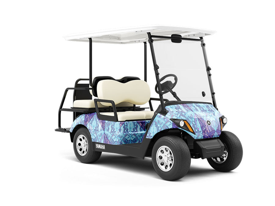 Fierce Allies Art Deco Wrapped Golf Cart
