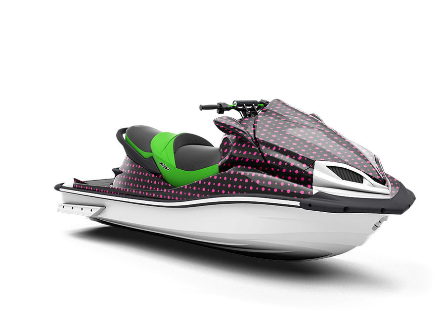 Fierce Fuchsia Polka Dot Jet Ski Vinyl Customized Wrap