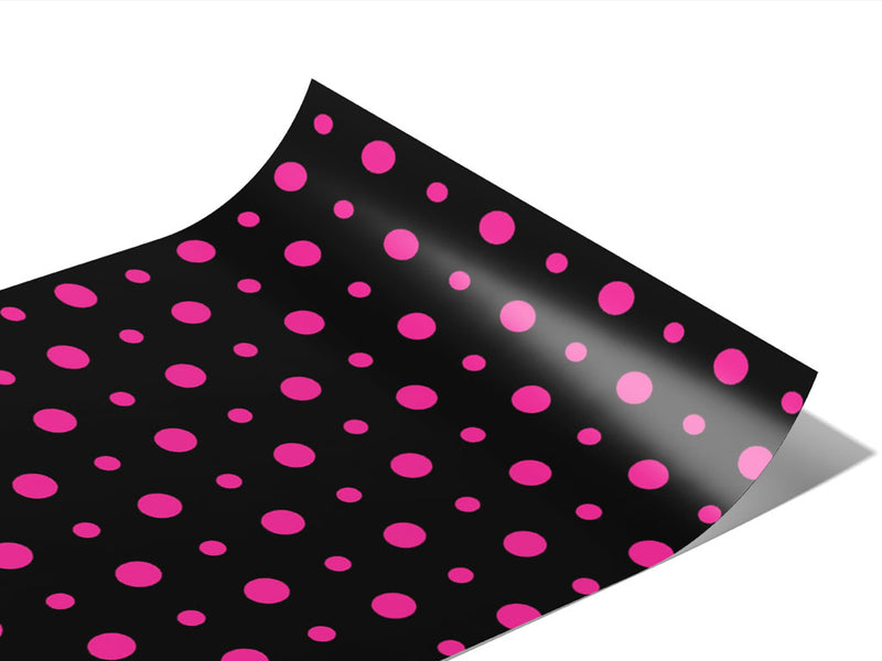 Fierce Fuchsia Polka Dot Vinyl Wraps~Rwraps Series 914 Digitally Printed Vinyl Wrap~0